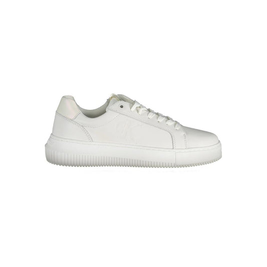 Calvin Klein Bianco Leather Women Sneaker - ClickThatClicks 