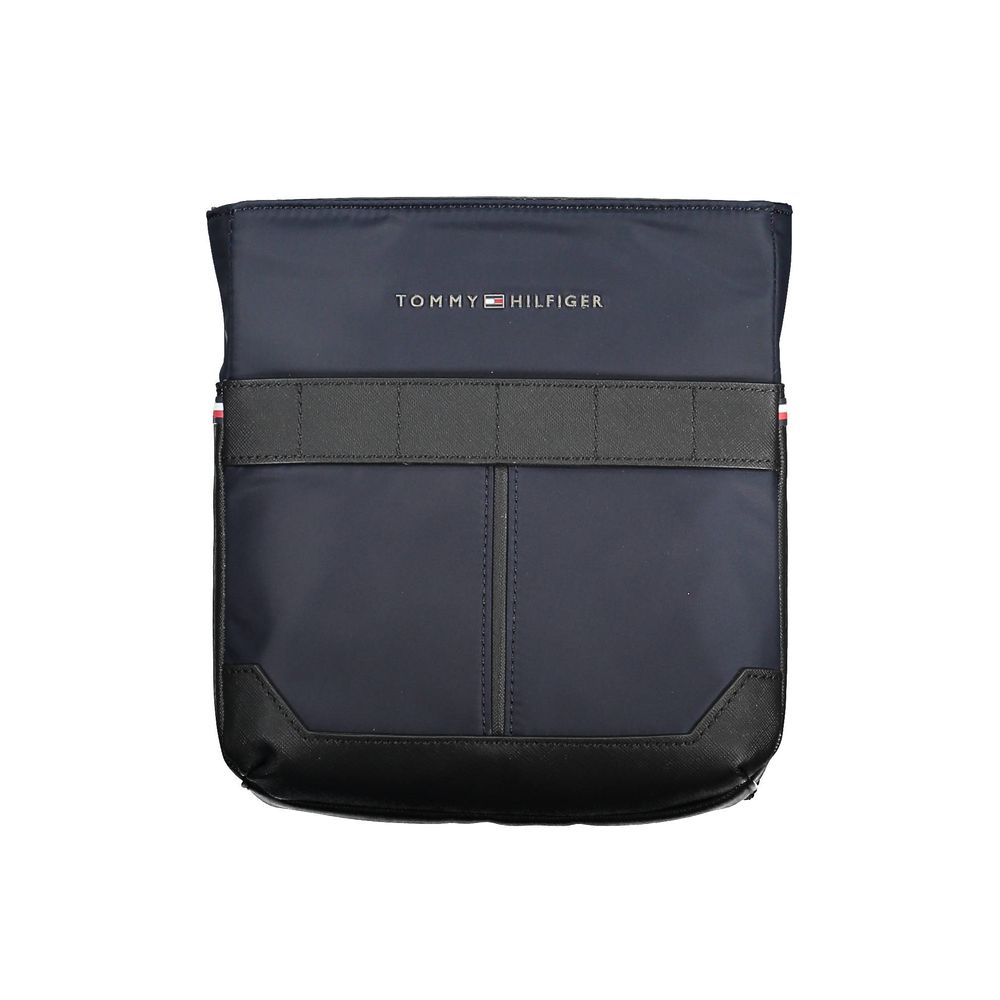 Tommy Hilfiger Blue Polyurethane Men's Shoulder Bag - ClickThatClicks 