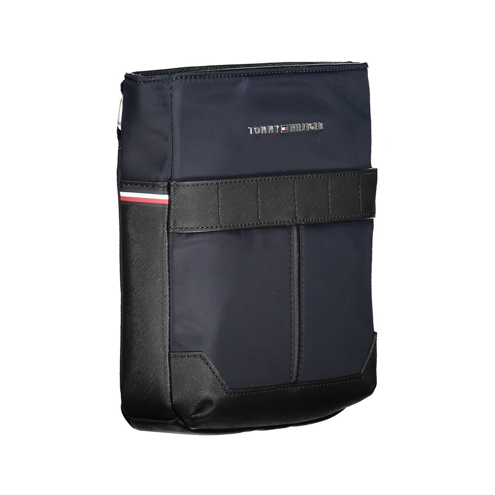 Tommy Hilfiger Blue Polyurethane Men's Shoulder Bag - ClickThatClicks 