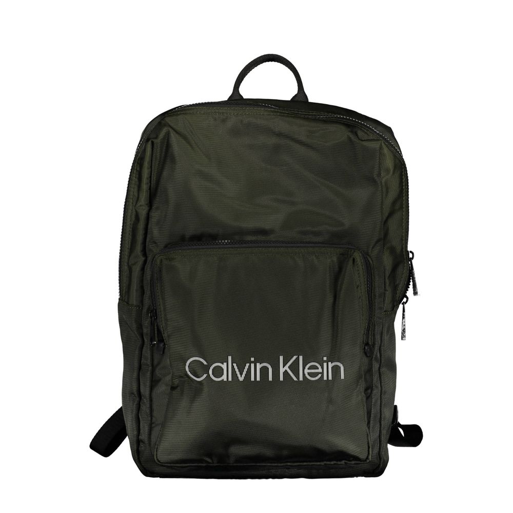 Calvin Klein Verde Polyester Men Backpack - ClickThatClicks 