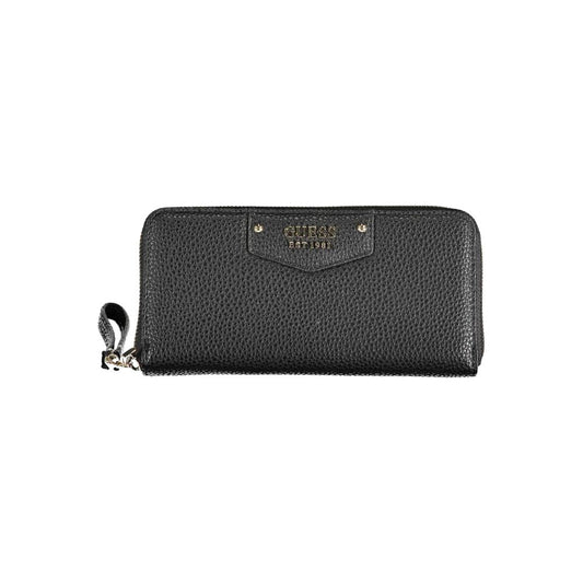 Guess Jeans Black Polyurethane Women Wallet - ClickThatClicks 