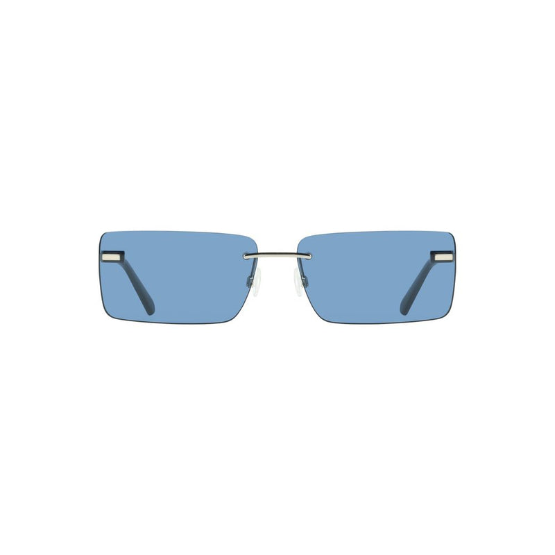 Calvin Klein Blue Metal Women Sunglass