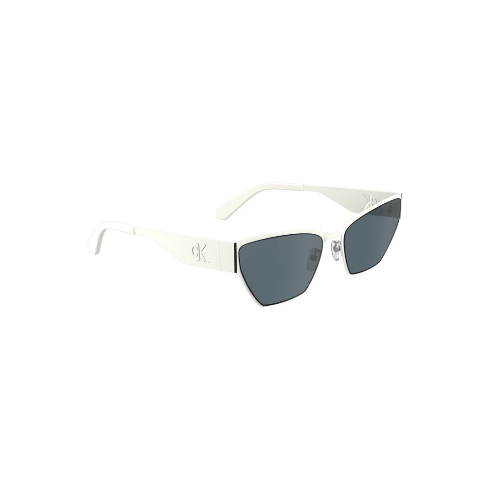 Calvin Klein White Metal Women Sunglasses - ClickThatClicks 