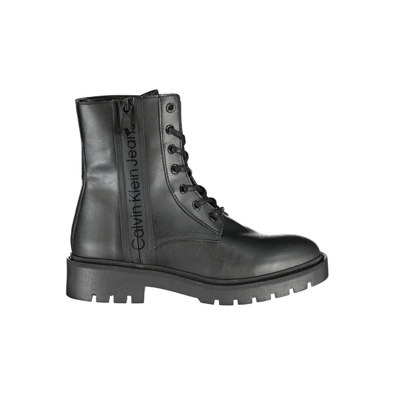 Calvin Klein Black Polyester Women Boot