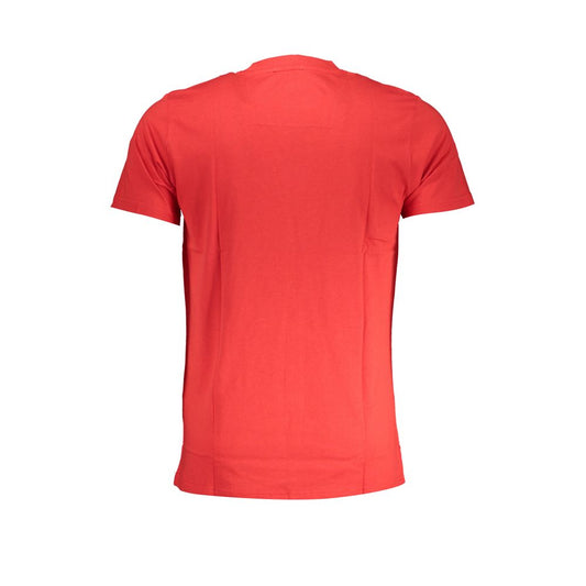 Cavalli Class Red Cotton Men T-Shirt - ClickThatClicks 