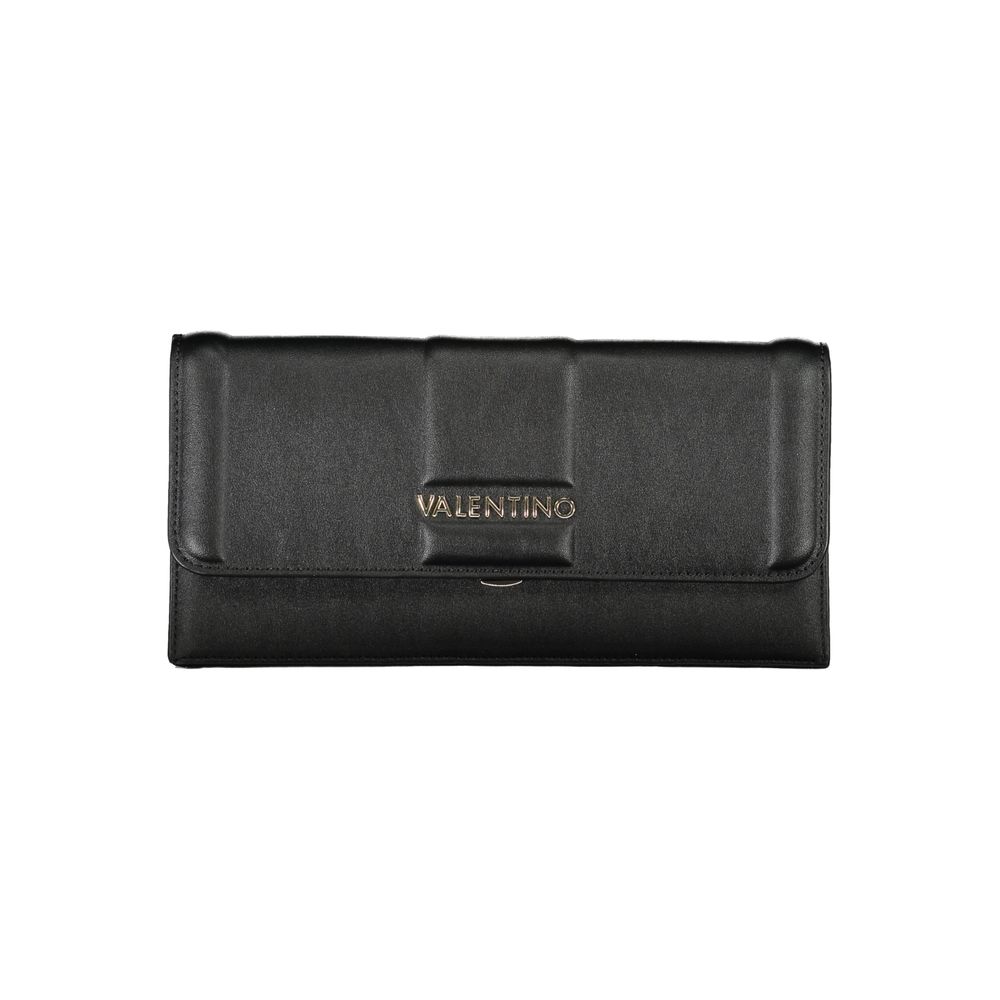 Mario Valentino Black Polyurethane Women Clutch - ClickThatClicks 