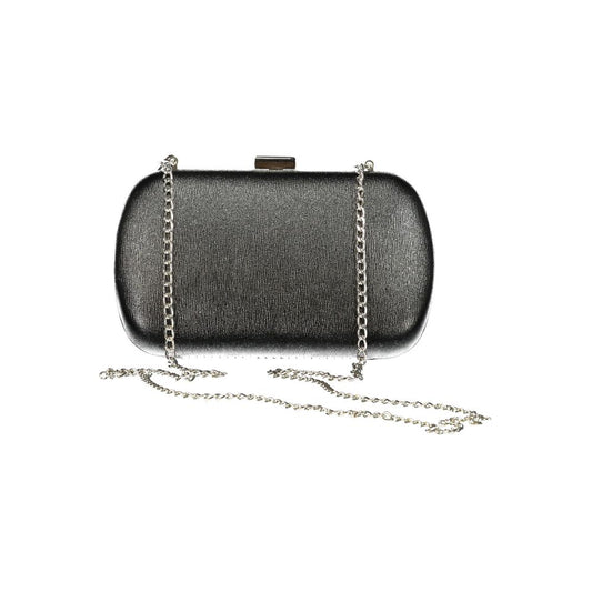 Mario Valentino Black Polyurethane Women Handbag - ClickThatClicks 