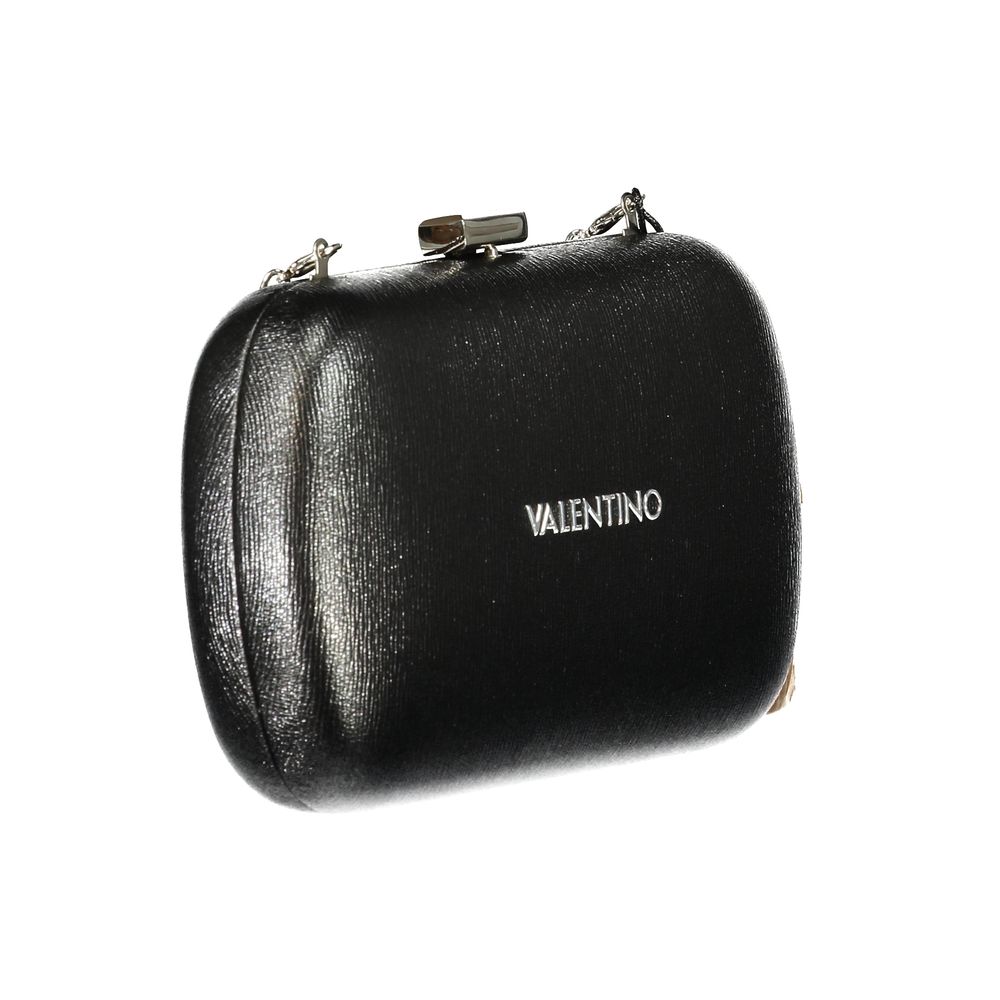 Mario Valentino Black Polyurethane Women Handbag - ClickThatClicks 