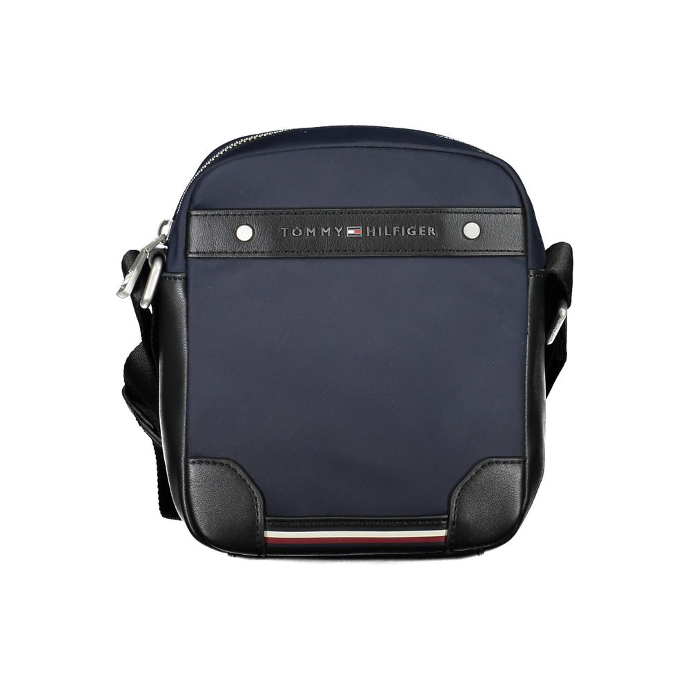 Tommy Hilfiger Blue Polyester Men's Shoulder Bag - ClickThatClicks 