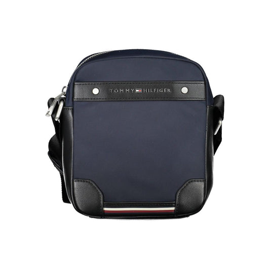 Tommy Hilfiger Blue Polyester Men's Shoulder Bag - ClickThatClicks 
