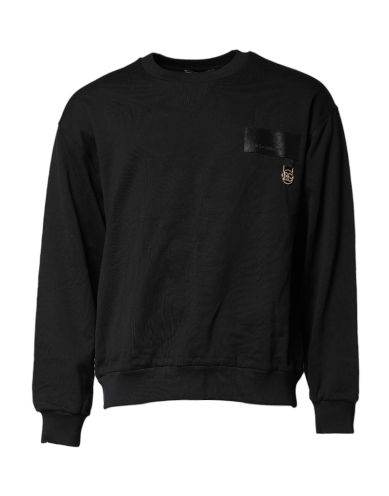 Dolce & Gabbana Black DG Logo Crew Neck Sweatshirt Sweater
