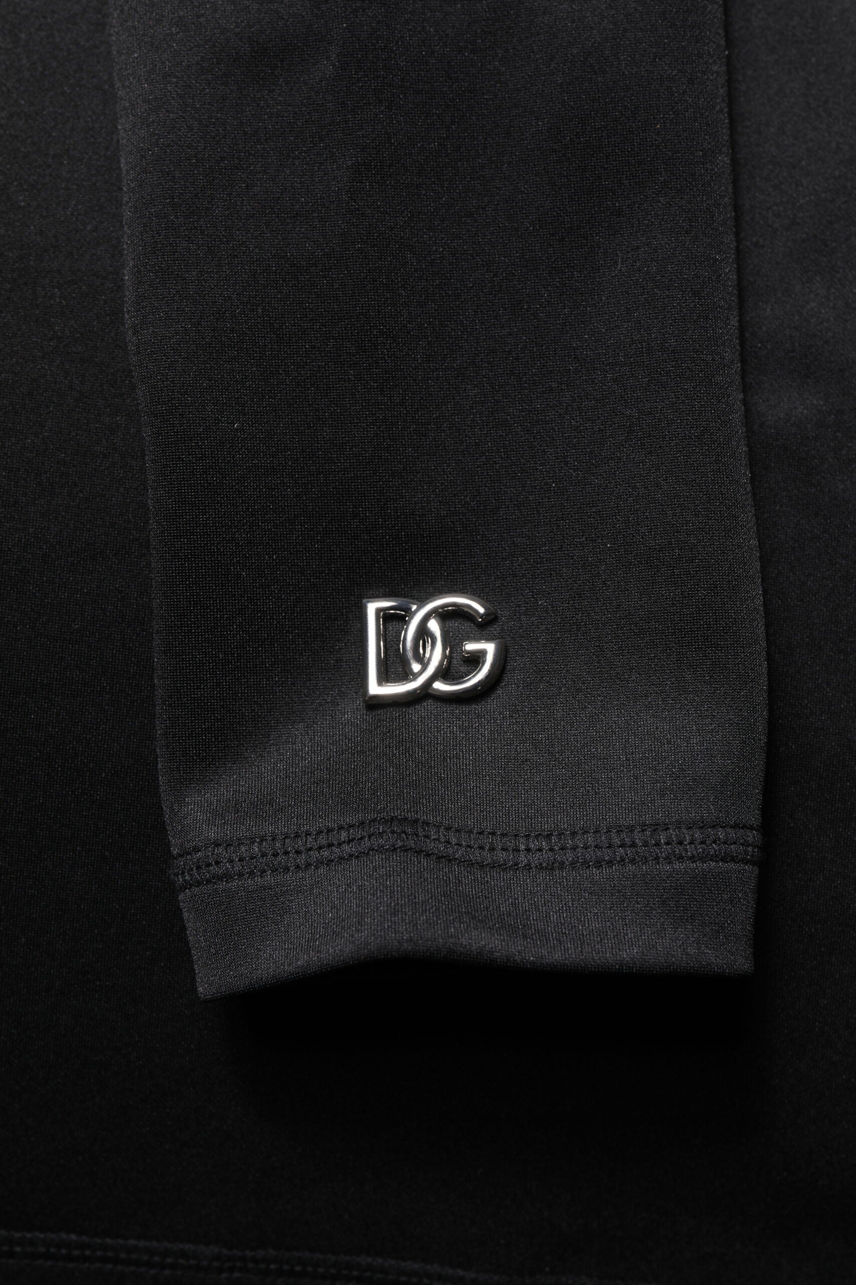 Dolce & Gabbana Black Polyester Turtleneck Pullover Sweater - ClickThatClicks 