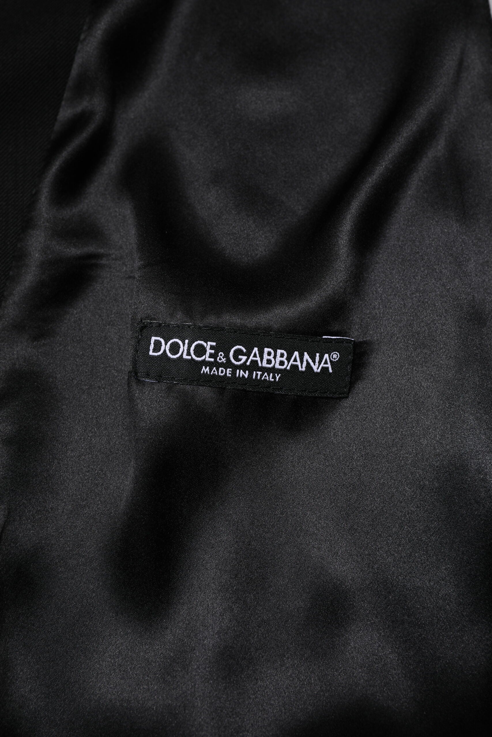 Dolce & Gabbana Black Wool Dress Formal Men Waistcoat Vest - ClickThatClicks 