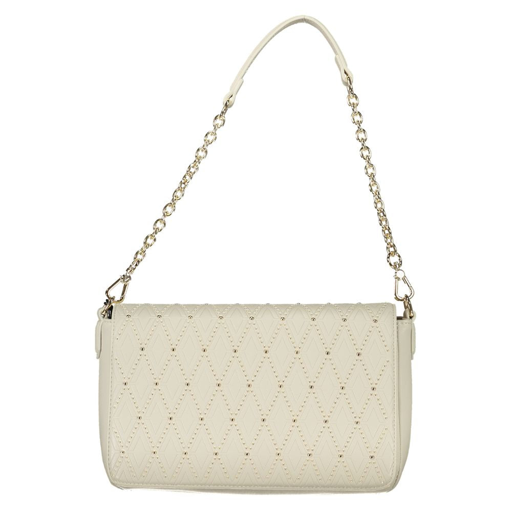 Mario Valentino White Polyurethane Women's Shoulder Bag - ClickThatClicks 