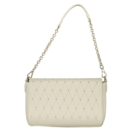 Mario Valentino White Polyurethane Women's Shoulder Bag - ClickThatClicks 