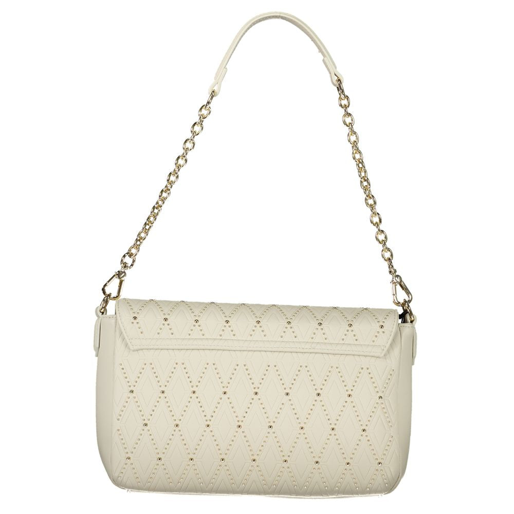 Mario Valentino White Polyurethane Women's Shoulder Bag - ClickThatClicks 