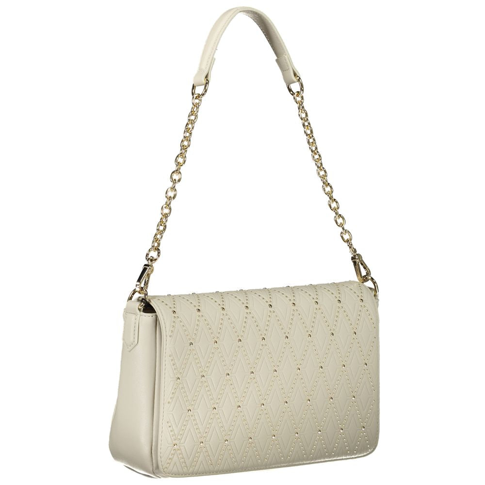 Mario Valentino White Polyurethane Women's Shoulder Bag - ClickThatClicks 