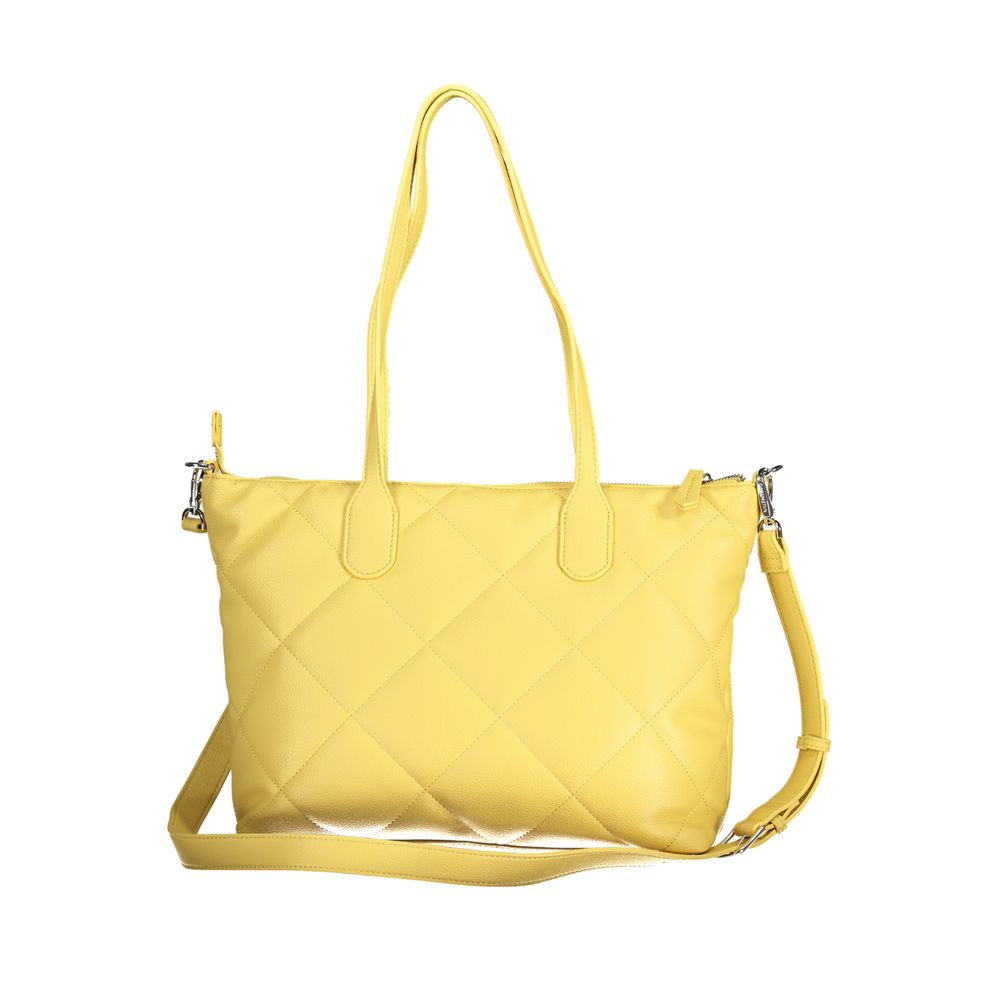 Mario Valentino Giallo Polyurethane Women Handbag - ClickThatClicks 