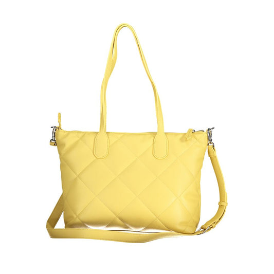 Mario Valentino Giallo Polyurethane Women Handbag - ClickThatClicks 