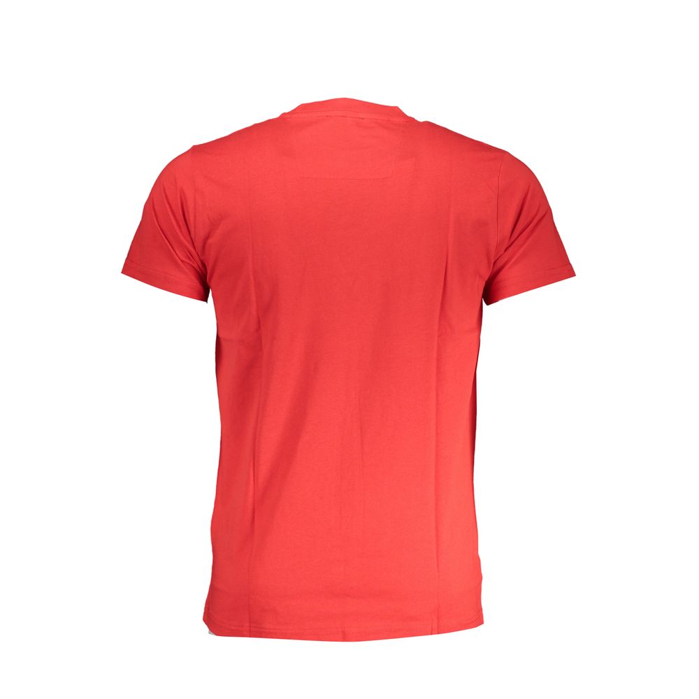 Cavalli Class Rosso Cotton Men T-Shirt - ClickThatClicks 