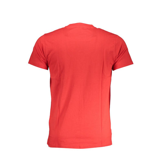 Cavalli Class Rosso Cotton Men T-Shirt - ClickThatClicks 