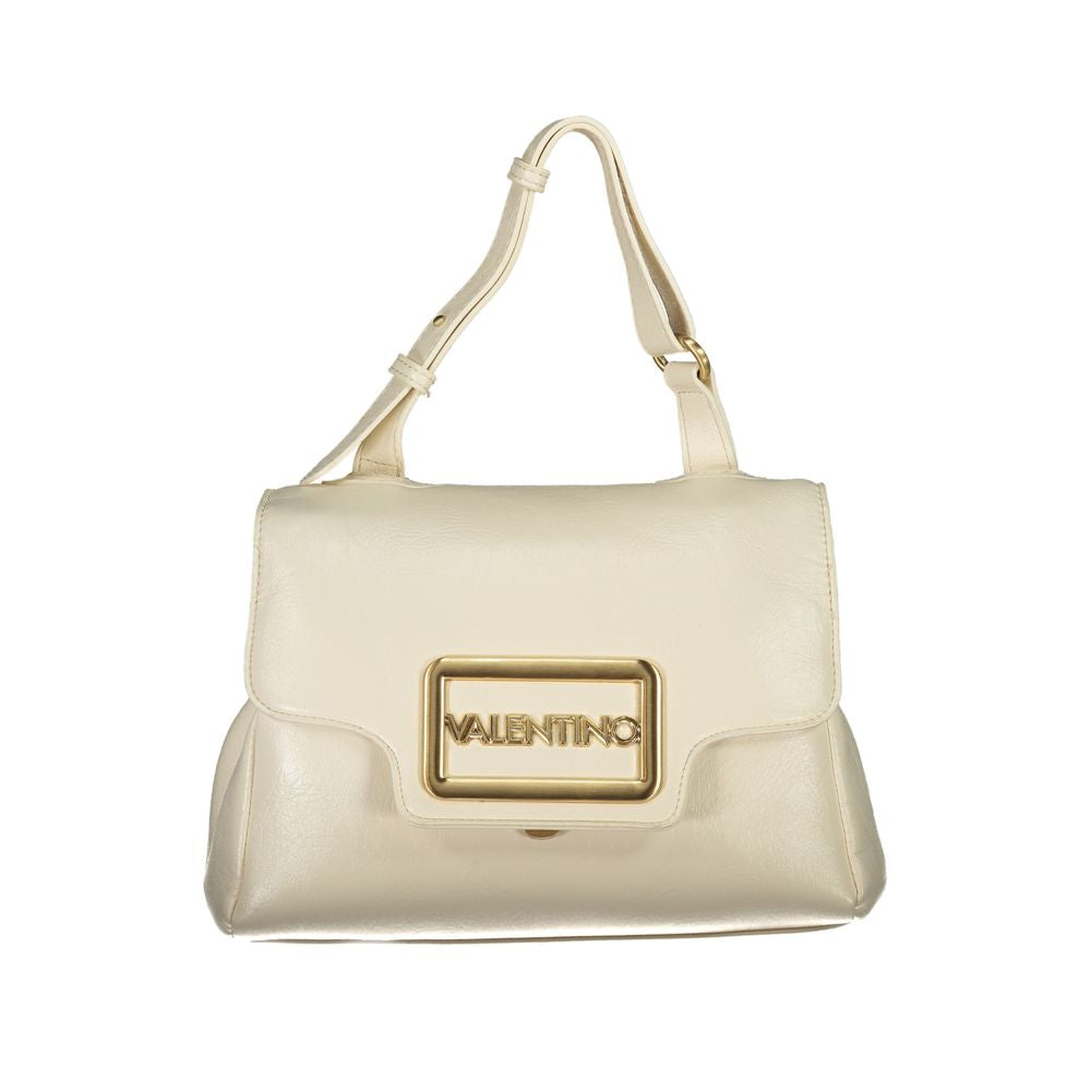 Mario Valentino Beige Polyurethane Women Handbag - ClickThatClicks 