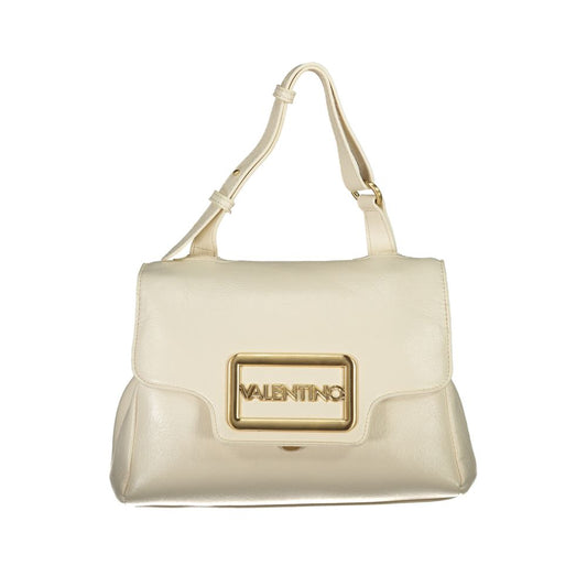 Mario Valentino Beige Polyurethane Women Handbag - ClickThatClicks 