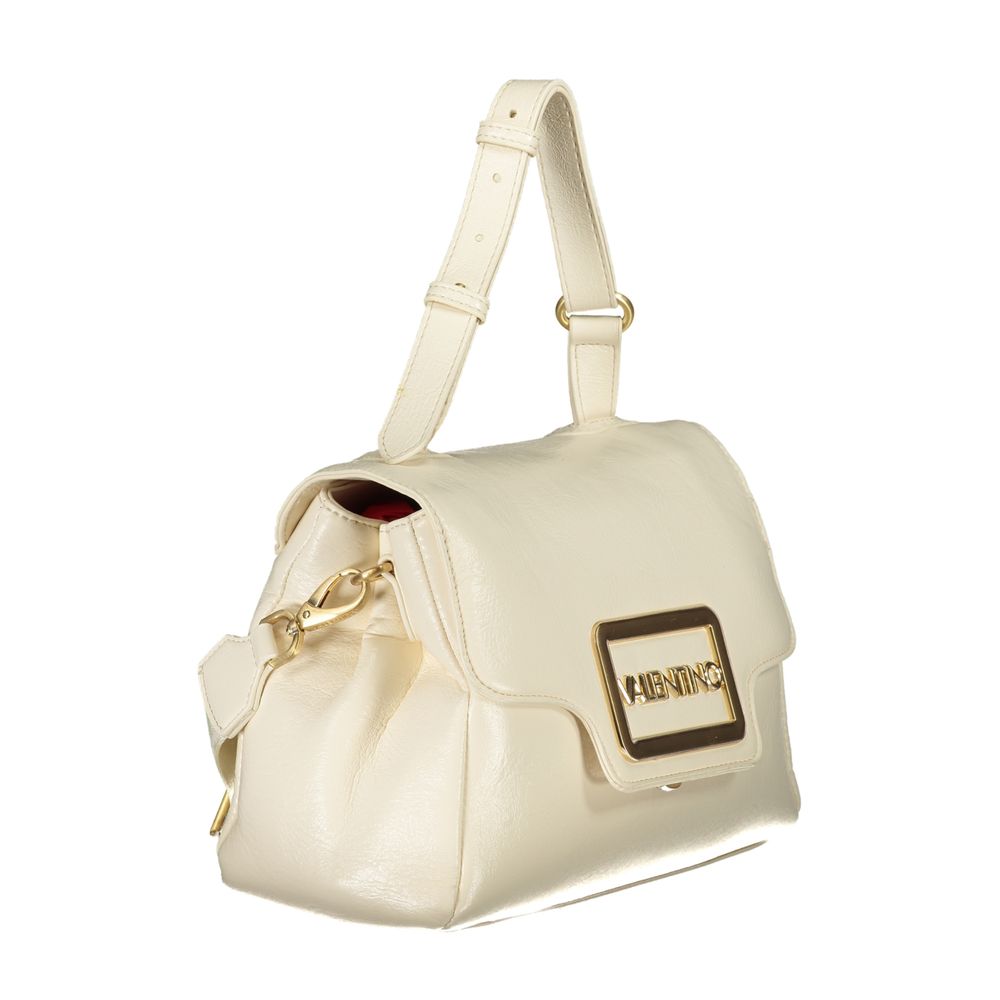 Mario Valentino Beige Polyurethane Women Handbag - ClickThatClicks 