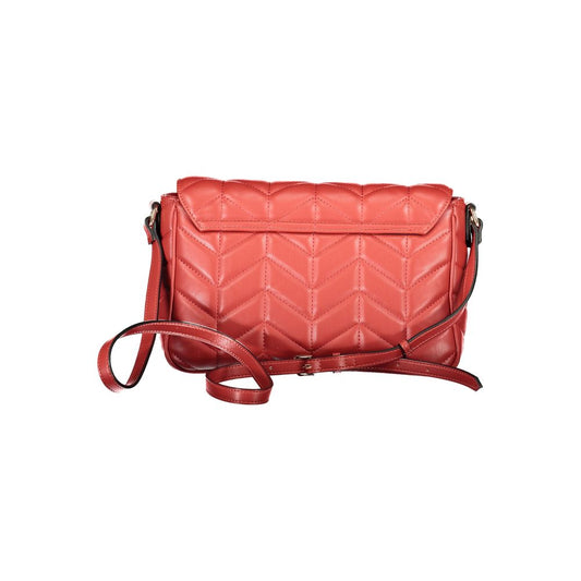 Mario Valentino Rosso Poliuretano Women Shoulder Bag - ClickThatClicks 