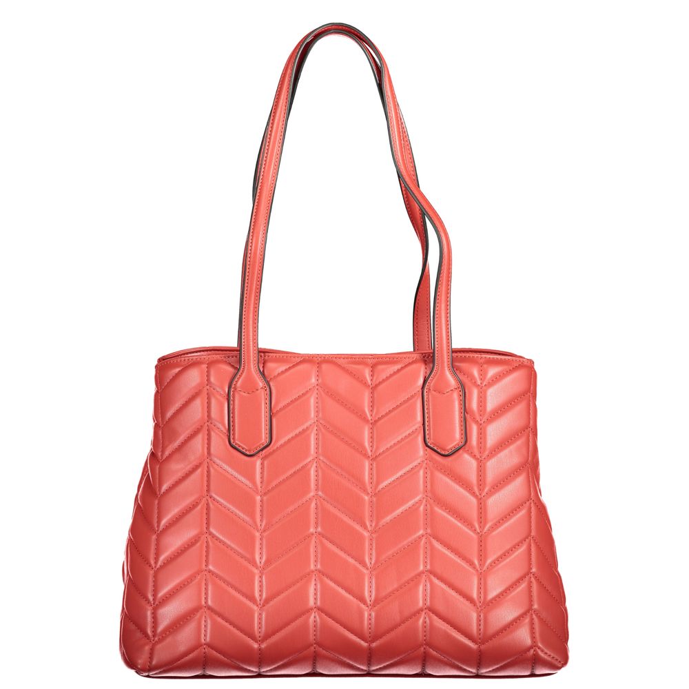 Mario Valentino Rosso Polyurethane Women Handbag - ClickThatClicks 