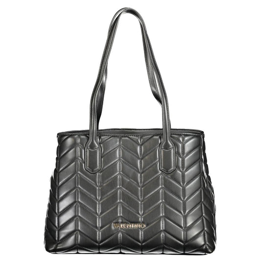 Mario Valentino Black Polyurethane Women's Handbag - ClickThatClicks 