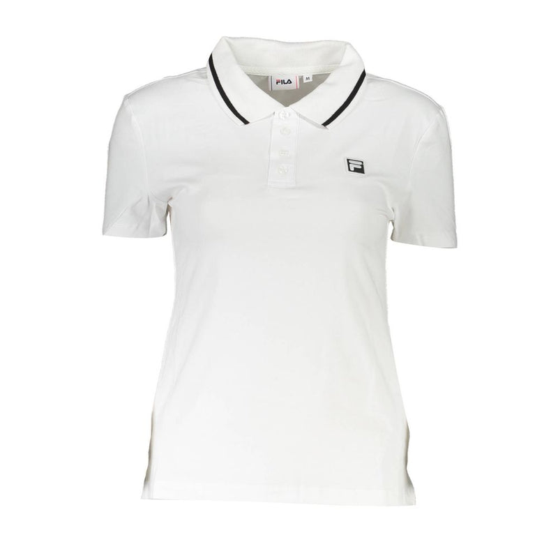 Fila White Cotton Womens Polo Shirt