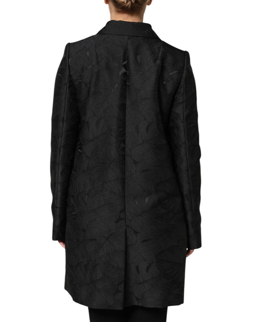 Dolce & Gabbana Black Single Breasted Trench Coat Jacket - ClickThatClicks 