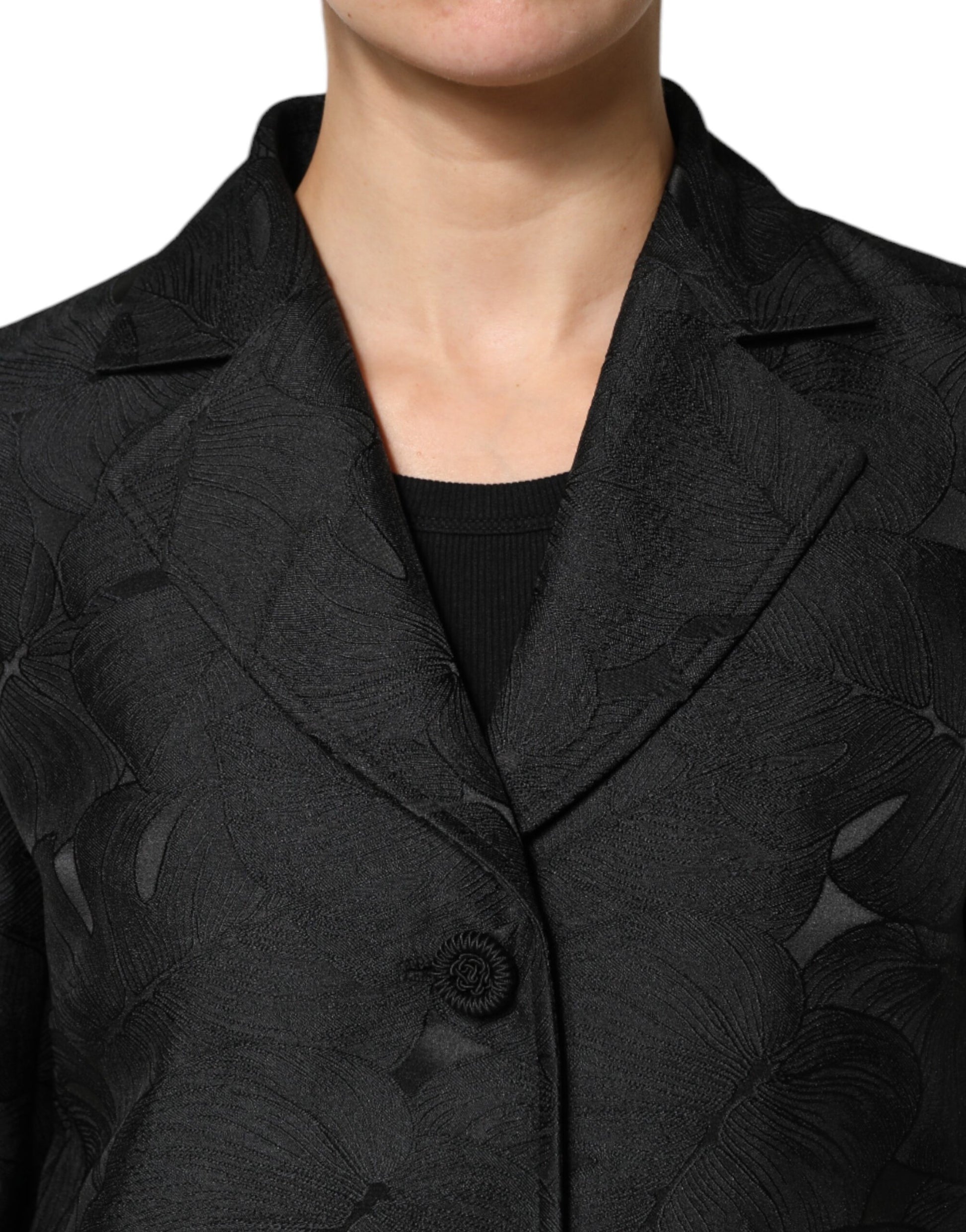 Dolce & Gabbana Black Single Breasted Trench Coat Jacket - ClickThatClicks 
