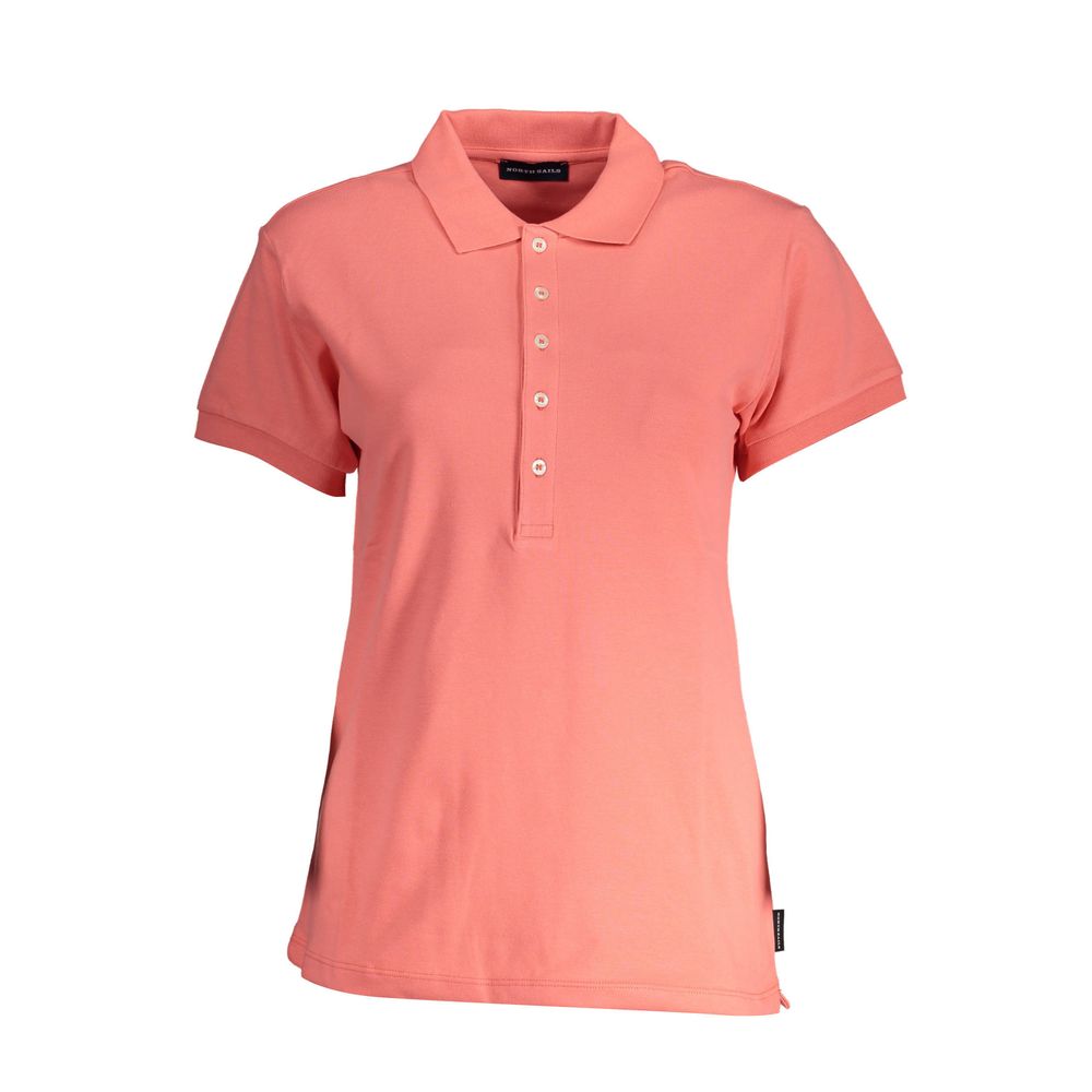 North Sails Pink Organic Cotton Women Polo - ClickThatClicks 