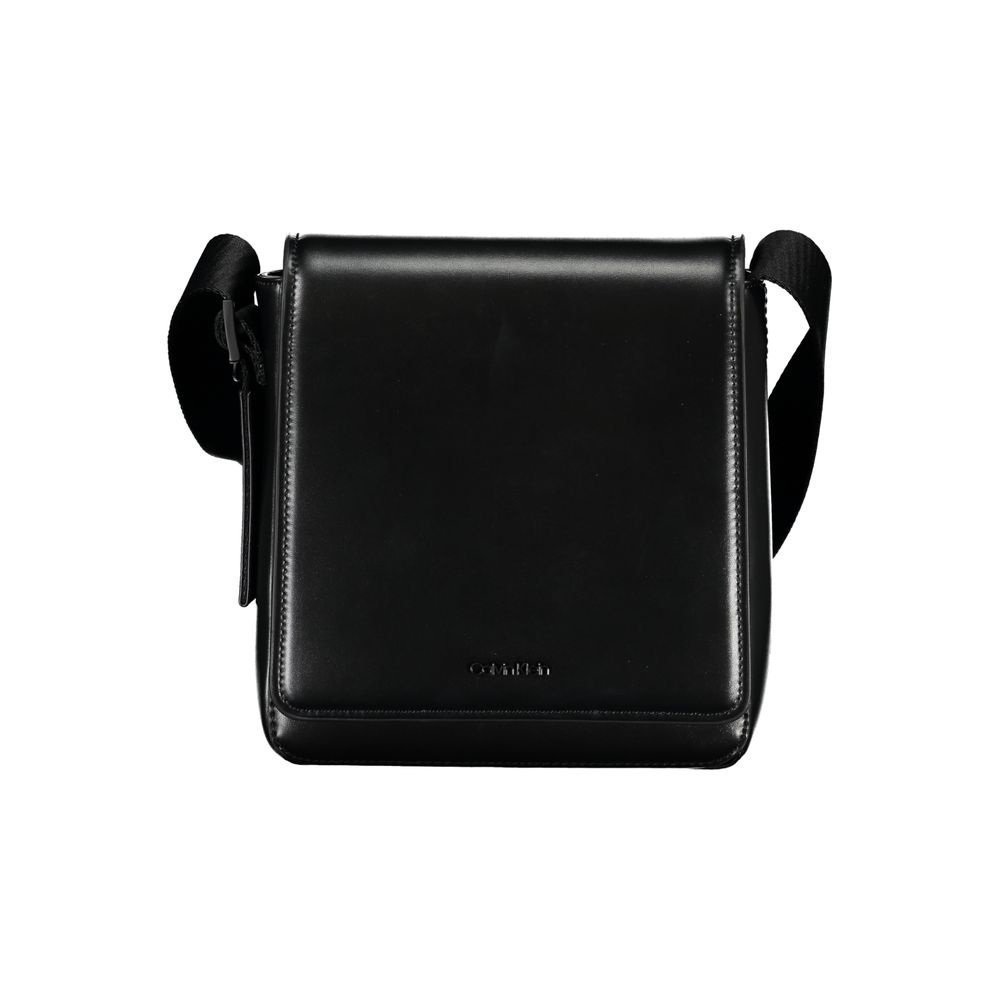 Calvin Klein Black Polyester Men Shoulder Bag - ClickThatClicks 