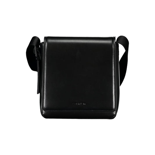 Calvin Klein Black Polyester Men Shoulder Bag - ClickThatClicks 