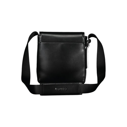 Calvin Klein Black Polyester Men Shoulder Bag - ClickThatClicks 