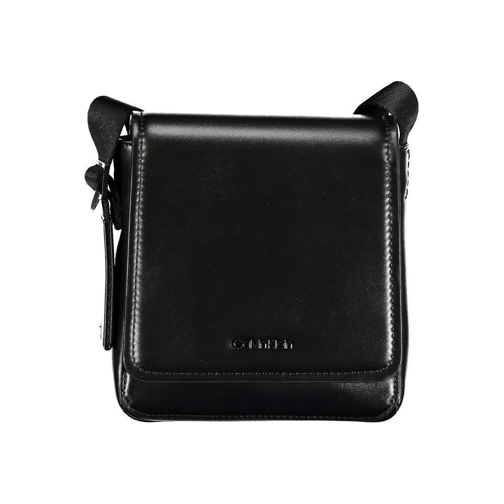Calvin Klein Black Polyester Men Shoulder Bag - ClickThatClicks 