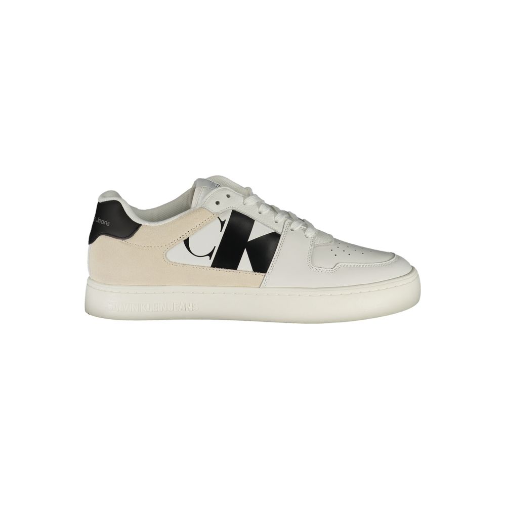 Calvin Klein Bianco Polyurethane Men Sneaker - ClickThatClicks 