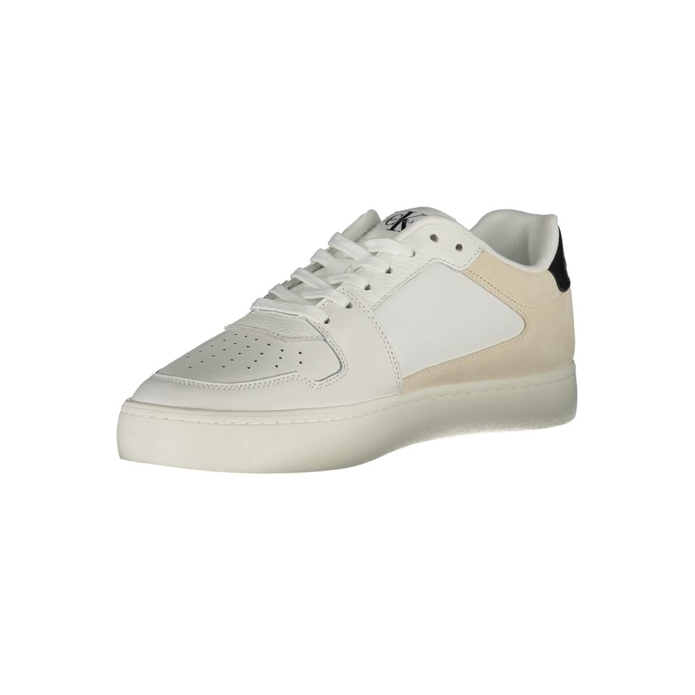 Calvin Klein Bianco Polyurethane Men Sneaker - ClickThatClicks 