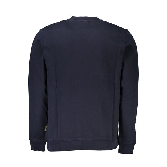 Napapijri Blue Cotton Men's Sweatshirt - ClickThatClicks 