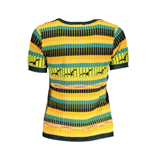 Desigual Giallo Viscosa Women's Sweater - ClickThatClicks 