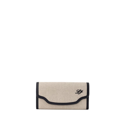Loro Piana Beige Fabric And Leather Wallet - ClickThatClicks 
