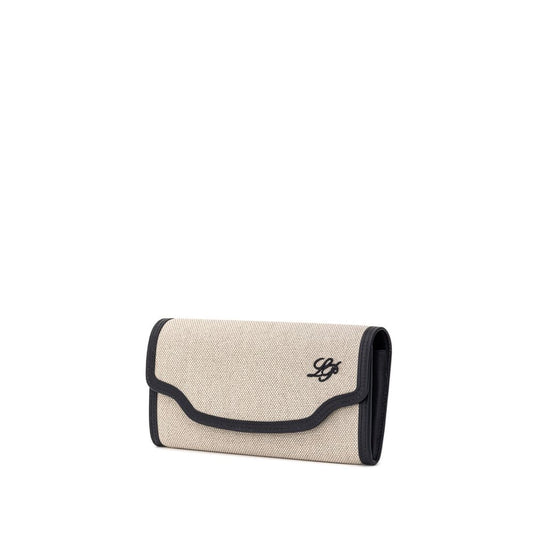 Loro Piana Beige Fabric And Leather Wallet - ClickThatClicks 