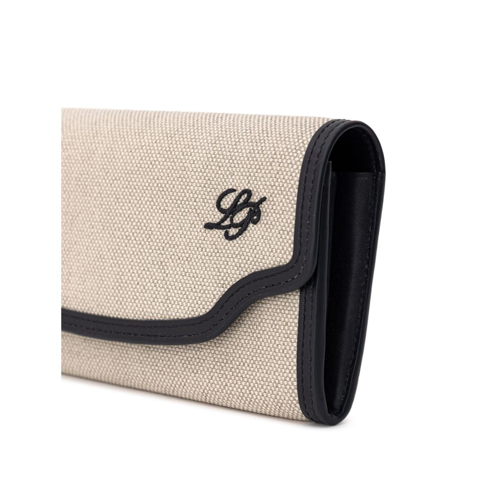 Loro Piana Beige Fabric And Leather Wallet - ClickThatClicks 