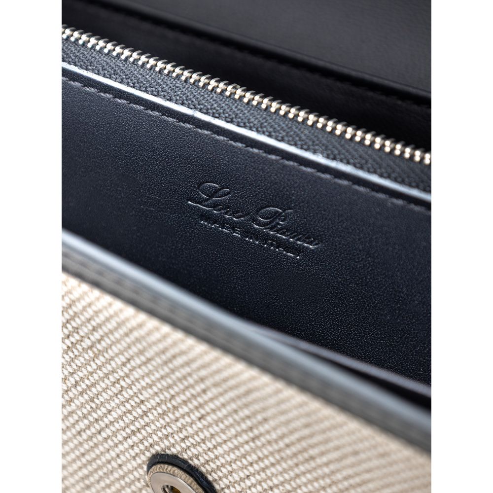 Loro Piana Beige Fabric And Leather Wallet - ClickThatClicks 