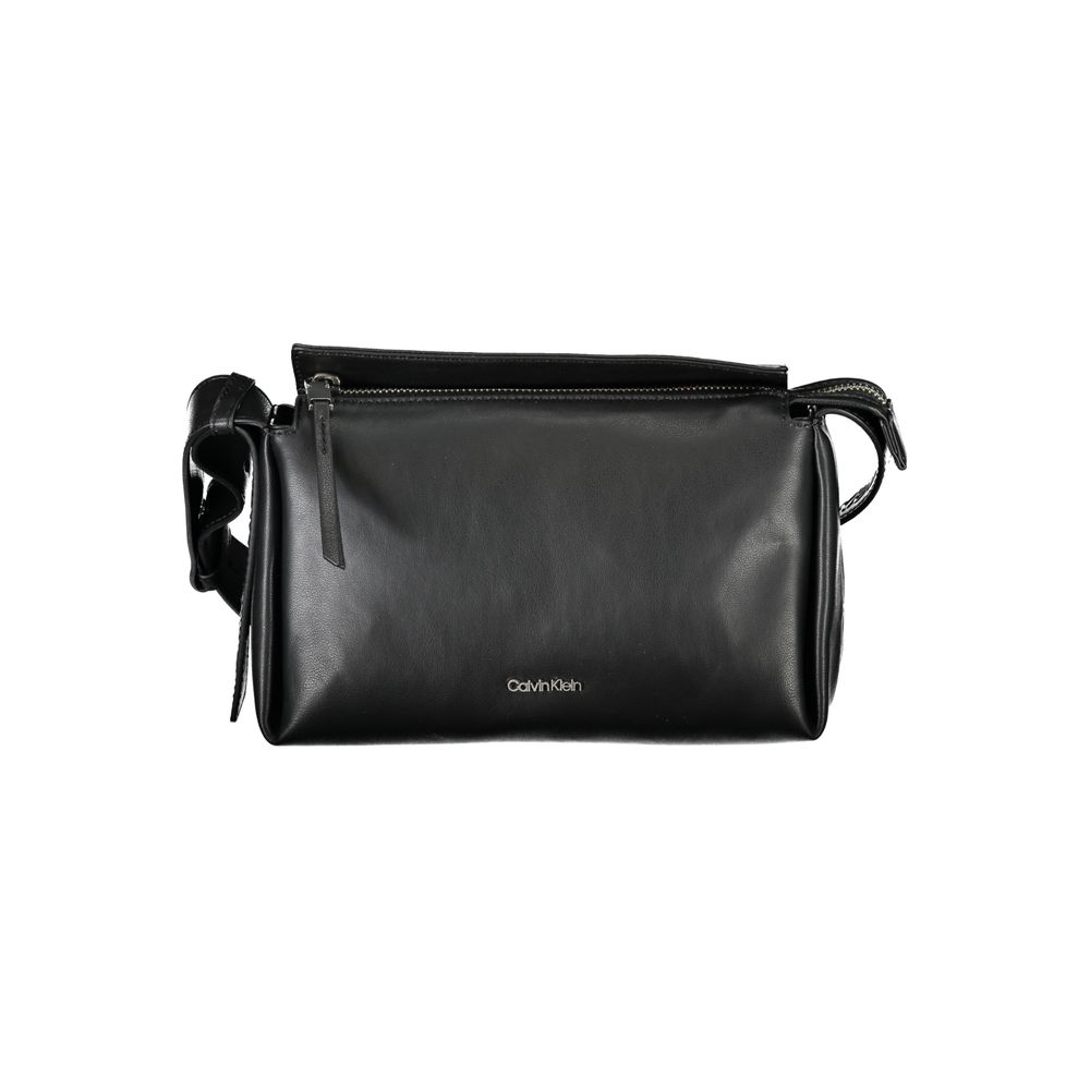 Calvin Klein Black Polyester Women Shoulder Bag - ClickThatClicks 