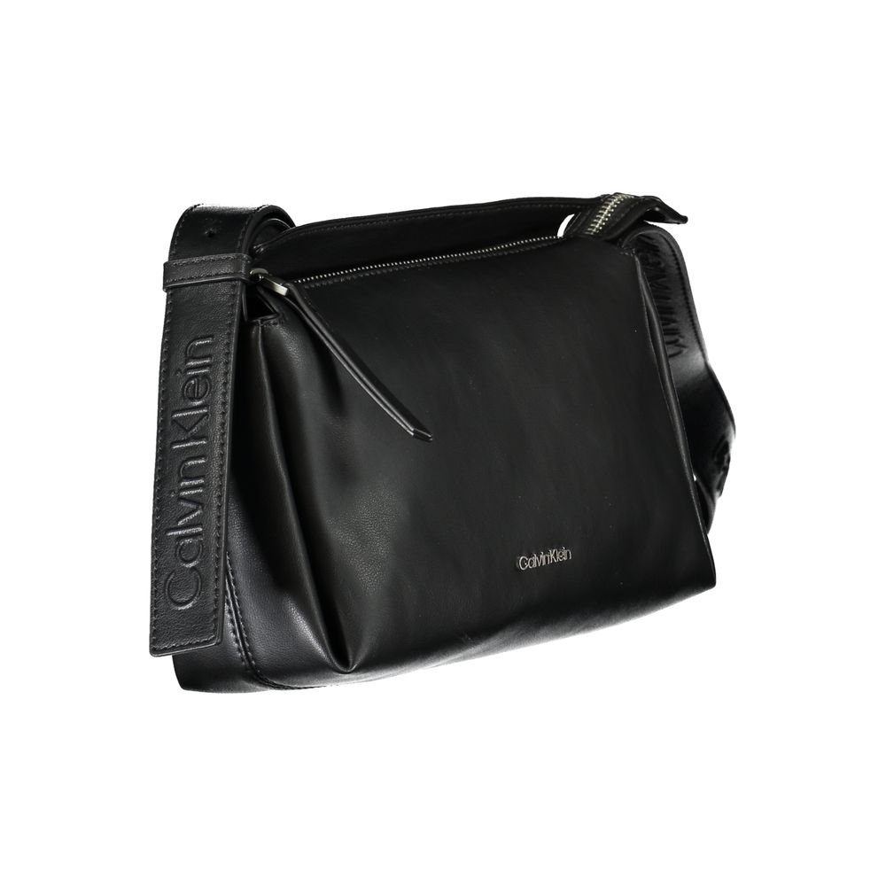 Calvin Klein Black Polyester Women Shoulder Bag - ClickThatClicks 