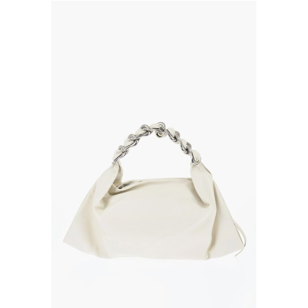 Burberry Leather Shoulder Bag With Chain